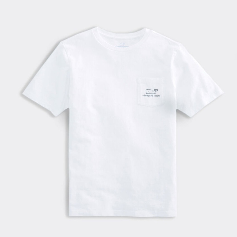 Vineyard Vines Boys Small (8-10) Classic White Tee